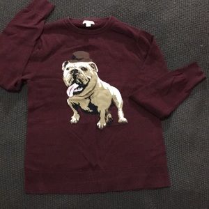 Knit Bulldog Sweater
